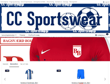 Tablet Screenshot of ccsportswear.dk